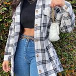 Boutique Tiger Cherry Plaid Flannel Coat Photo 0