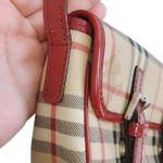 Burberry  RED, CANVAS LEATHER SHOULDER BAG Photo 8