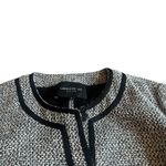 Lafayette 148 New York Black White Tweed Blazer Jacket Snap Closure Size 6 Women Photo 1