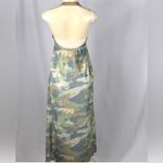 So Sexy Size M Halter Camouflage Front Tie Sleeveless Long Cover Up Dress. New Green Size M Photo 3