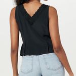 The Drop Women's Paloma Lace Trimmed Sleeveless Top Black XXL Photo 6