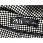 ZARA Black White Gingham Skort Size Medium Photo 3