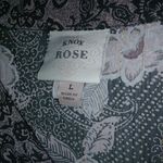 Knox Rose  L V-Neck Mauve Gray Roses Dress Photo 7