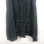 Polka Dot Sleeveless Ruffle Hem Tank Dress Size Medium Black Photo 9