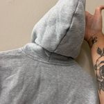 TNA Aritzia Cozy Fleece Boyfriend Fit Crop Hoodie in Heather Gray Sz 2XS Photo 8