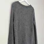 Merona Wool Rabbit Hair Cable Knit Scoop Neck Sweater Grey Women’s XL Photo 3