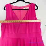 Hutch Anthropologie  Barbiecore hot pink sleeveless fit and flare scuba dress, 1X Photo 4
