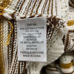 House of Harlow 1960 Crop Cardigan Sweater Metallic Small Photo 8