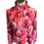 Athleta  jacket woman’s pink watercolor zip out wear New Sz XS Photo 0