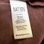 Nation Ltd  Joni Long Sleeve Mock Neck Snap Cuff Shirt Small Photo 5