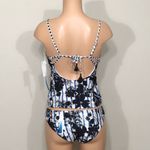Lucky Brand  blue & white reversible tankini. NWT Photo 3