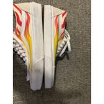 Vans Old Skool Flame Custom Shoes Unisex Cream Yellow Red Fire Size 6.5 EUC Photo 6