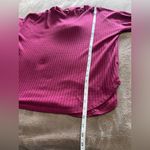 Chaser  Plum Waffle Print Pullover Hoodie Sweatshirt Women’s Sz M EUC Photo 5