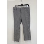 Banana Republic ‎ Black/White Pants Womens 6S Black White Gingham Plaid Sloan Photo 0
