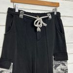 POL  Black Cargo Wide Leg Sweatpants Pants Gray Camo Lounge Streetwear Size Small Photo 12