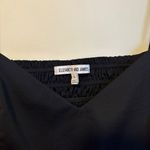 Elizabeth and James  V Neck Gathered Peplum Cami Tank Top Adjustable Black XL Photo 4