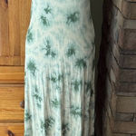 Kensie Kenzie Green Tie-Dye Maxi Dress. Size Small Photo 0
