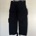 ZARA NWOT Baggy Oversized Black Cargo Multipocket Jeans sz 32 Photo 3