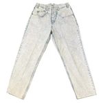 LA Gear Y2K Acid Wash High Waisted Mom Jeans Tapered Leg Sz 7 Vintage Blue Photo 0
