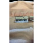 Chico's  Denim Jacket Women's Small Pink Jean Trucker Button Front Blush Soft Photo 4