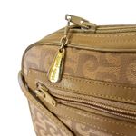 Pierre Cardin Vintage Beige Jacquard Logo Leather Trim Camera Bag Pocketbook Photo 3