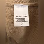 ANINE BING  Paris Kendrick University Cashmere Sweater Tan Size Small Photo 9