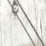 Loft  two tier silver tone rhinestone necklace Photo 5