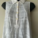 Anthropologie ISABELLA SINCLAIR Sleeveless Tilly Shirt Dress Womens XS White Photo 1