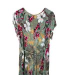 Bila Floral Print Boho Swing Dress Size XL‎ Green Photo 7