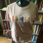 Blank Paige Brunch rainbow embroidered L basic tee Photo 1