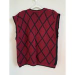 Herman Geist Womens Medium Linen Novelty Grapes Cottagecore Vintage Sweater Vest Photo 3