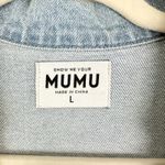 Show Me Your Mumu Outlaw Romper Size Large Light Tide Denim Western Boho Belted Photo 9