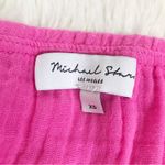 Michael Stars MICHAEL STARS Riya Pink Strapless Cotton Gauze Jumpsuit Wide Leg Beach Size XS Photo 3