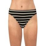 Ralph Lauren Dylan Stripe Black White Gold Metallic Hipster Bikini Bottom 6 Photo 0