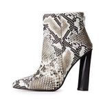 Charlotte Russe Snakeskin Leather Booties Photo 0