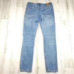 American Eagle  Womens Tomgirl Jeans Destroyed Distressed Button Fly Size 2 REG Photo 1