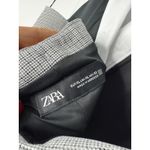 ZARA Halter Blazer Mini Vest Dress Gray Houndstooth Double Breasted XL Photo 5