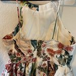 Anthropologie Dahlia Cameo Asymmetrical Peplum  Coquette Floral Top Size L Photo 4
