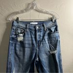 Eunina Rocky High Rise Boyfriend Distressed Denim Jeans Photo 2