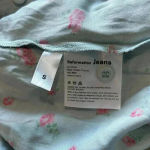 Reformation  Denise Midi Dress Floral Light Blue V-Neck Tencel Lyocell Size S Photo 7