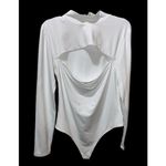 Babaton Aritzia Sincerely  White Carp Contour Bodysuit Size XL EUC Photo 3