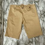 Tory Burch Beige Khaki Bermuda Walking Shorts Golden Hardware Classic Summer Sz8 Photo 4