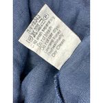 Terzo Millenio 100% Linen Lace Trim Shift Dress Blue Made in Italy Size XS EUC!! Photo 5