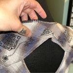 Free People  high-low short sleeve plaid dress embroidered keyhole opening size M Photo 12