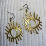 Jewelry by Lyra Brass Gold Eye Earrings Photo 0