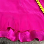 Amanda Uprichard  100% silk hot pink fuscia mini halter dress w/ ruffle - XS Photo 9