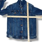 J Brand  Cyra Oversized Distressed Denim Jacket Kingsland Blue XS Photo 11