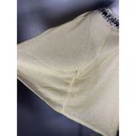 Signature Studio Sheer Gold Metallic Blouse Top M Pullover Tunic Beaded Sequins NYE Party New $48 Photo 6