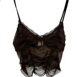 Urban Outfitters Out From Under Sheer Black Cropped Camisole nwot Photo 0