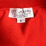 St. John  Santana Sweater Pencil Skirt Orangey Red
Size 2 Photo 6